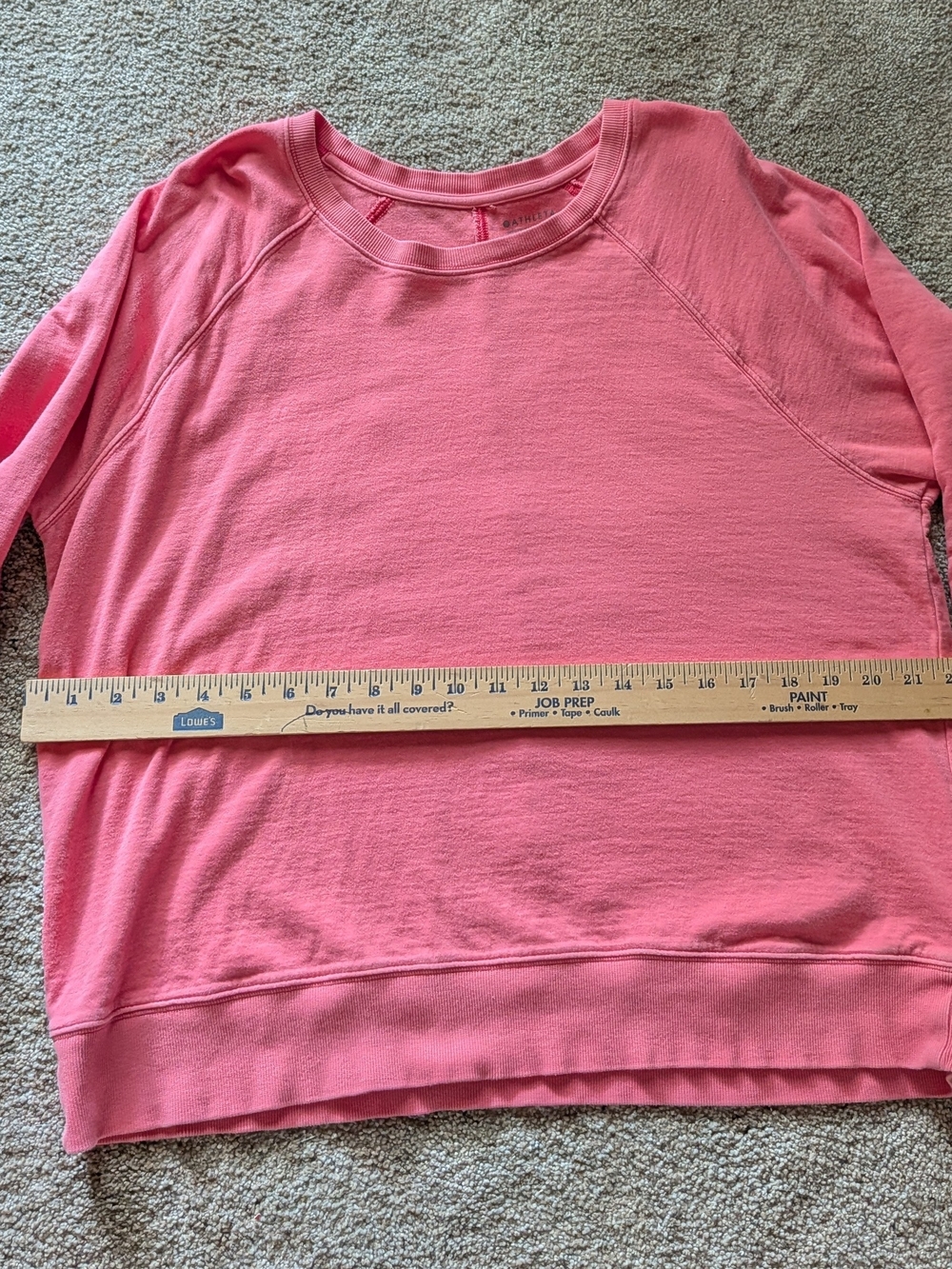 Athleta Pink Crewneck Sweatshirt.... Ladies...Large